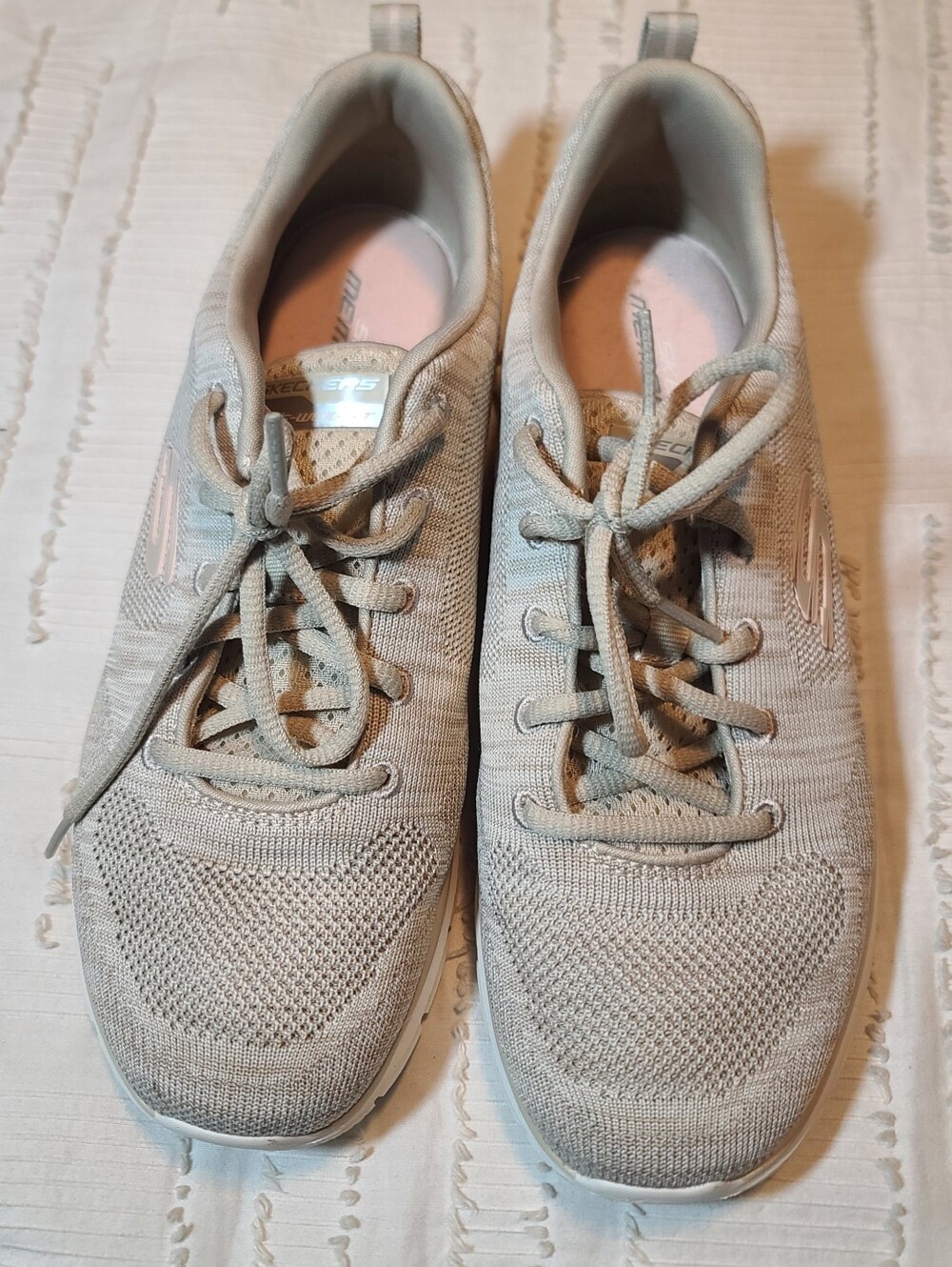 Skechers Memory Foam Tan Women's Sneakers Sz 8.5